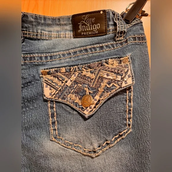 Love Indigo Premium Jean's Size 10 - Picture 5 of 8